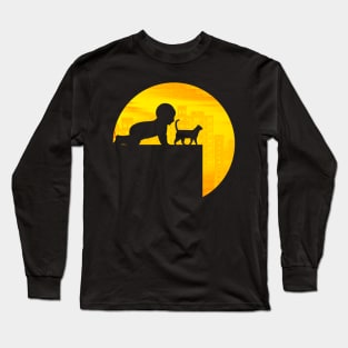 baby and the cat Long Sleeve T-Shirt
